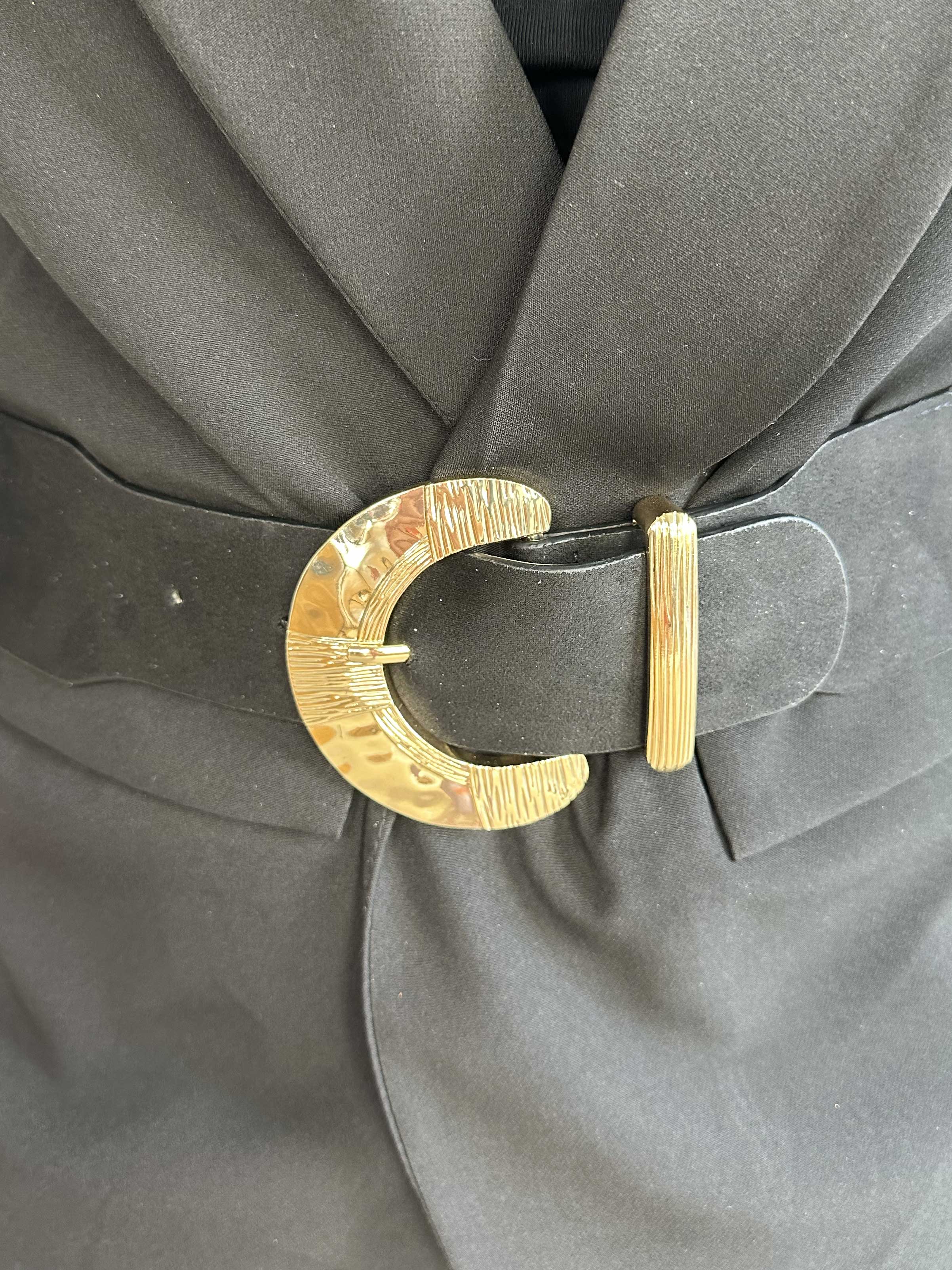 Rena - Elastiskt brett bälte med stort spänne